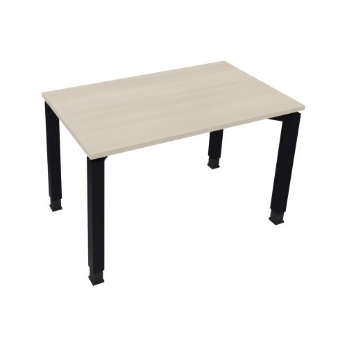 Schreibtisch all in one 1.200 x 680-820 x 700 mm (B x H x T) Vierfuß Quadratrohr akazie hell