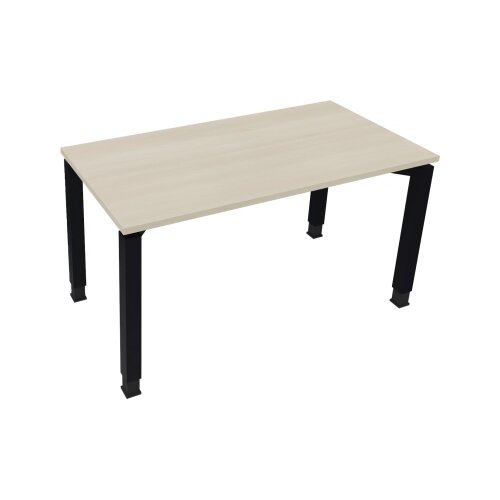 Schreibtisch all in one 1.400 x 680-820 x 700 mm (B x H x T) Vierfuß Quadratrohr akazie hell
