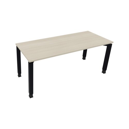 Schreibtisch all in one 1.800 x 680-820 x 700 mm (B x H x T) Vierfuß Quadratrohr akazie hell