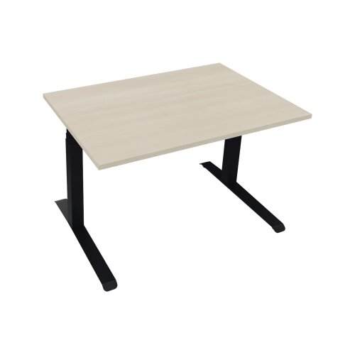Schreibtisch all in one 1.200 x 645-1.275 x 800 mm (B x H x T) akazie hell