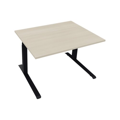 Schreibtisch all in one 1.200 x 645-1.275 x 900 mm (B x H x T) akazie hell