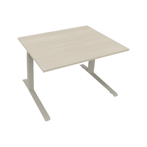 Schreibtisch all in one 1.200 x 645-1.275 x 900 mm (B x H x T) akazie hell