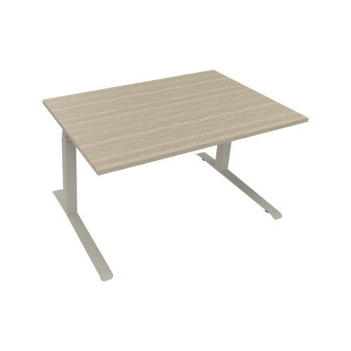 Schreibtisch all in one 1.400 x 645-1.275 x 900 mm (B x H x T) eiche natur