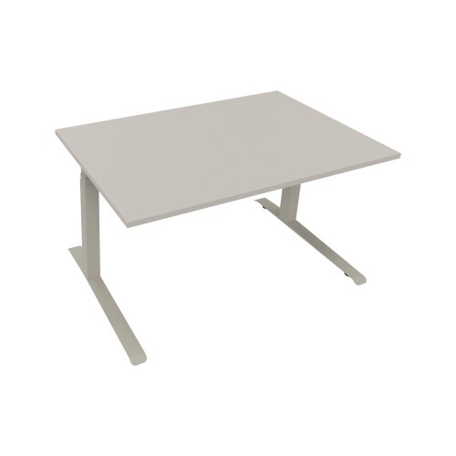 Schreibtisch all in one 1.400 x 645-1.275 x 900 mm (B x H x T) lichtgrau