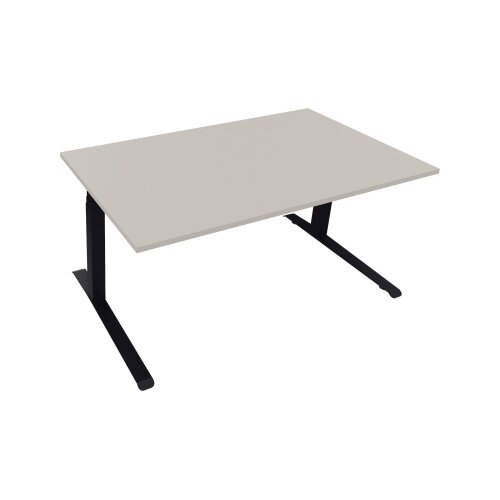 Schreibtisch all in one 1.600 x 645-1.275 x 900 mm (B x H x T) lichtgrau