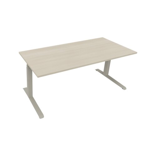 Schreibtisch all in one 1.800 x 645-1.275 x 800 mm (B x H x T) akazie hell