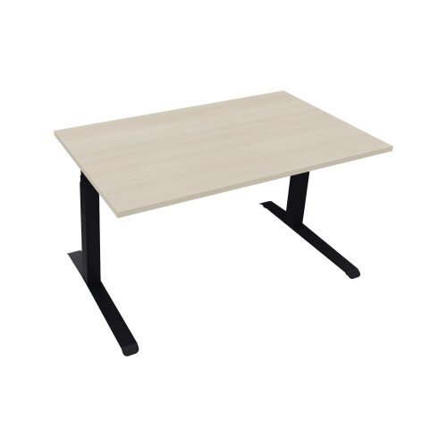 Schreibtisch all in one 1.400 x 645-1.275 x 800 mm (B x H x T) akazie hell