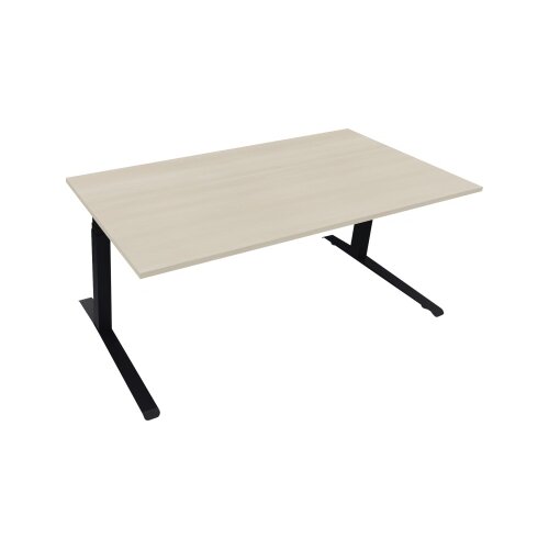 Schreibtisch all in one 1.800 x 645-1.275 x 900 mm (B x H x T) akazie hell