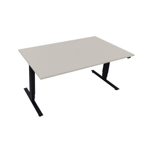 Schreibtisch Move 2.0 1.600 x 625-1.285 x 900 mm (B x H x H x T) lichtgrau