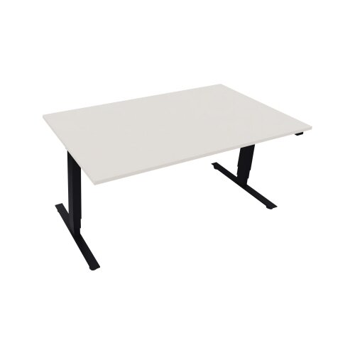 Schreibtisch Move 2.0 1.600 x 625-1.285 x 900 mm (B x H x H x T) diamant weiß