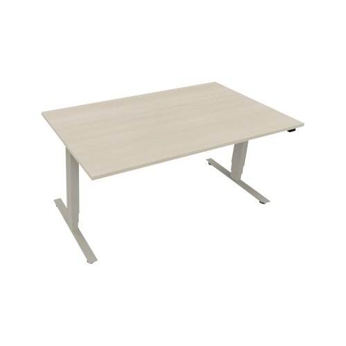 Schreibtisch 1.600 x 625-1.285 x 900 mm (B x H x T) akazie hell