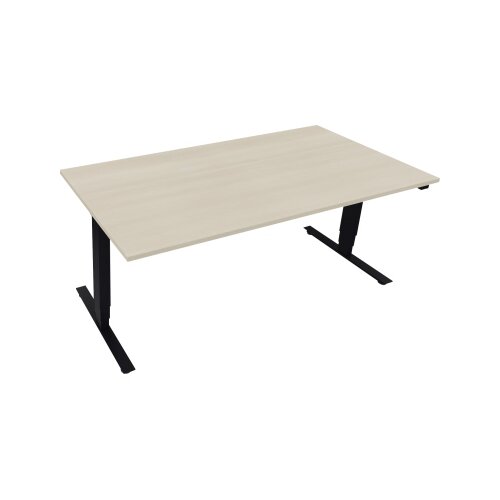 Schreibtisch 1.800 x 625-1.285 x 900 mm (B x H x T) akazie hell