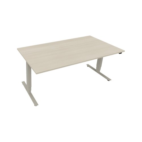 Schreibtisch 1.800 x 625-1.285 x 900 mm (B x H x T) akazie hell