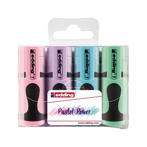 edding Textmarker 7 mini highlighter pastell 4 St./Pack.