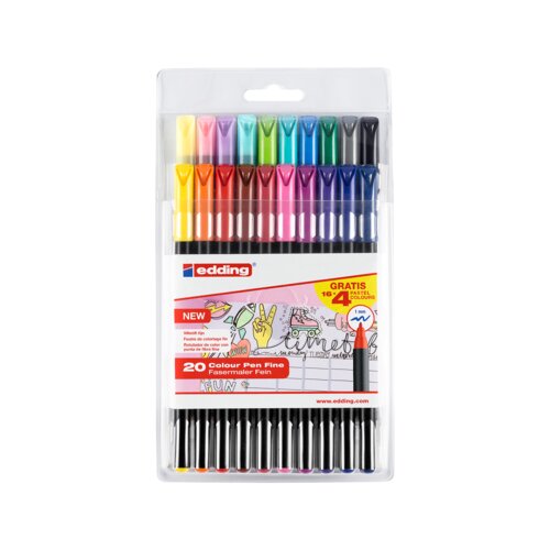 edding Fasermaler 1200 colourpen 16+4 St./Pack.