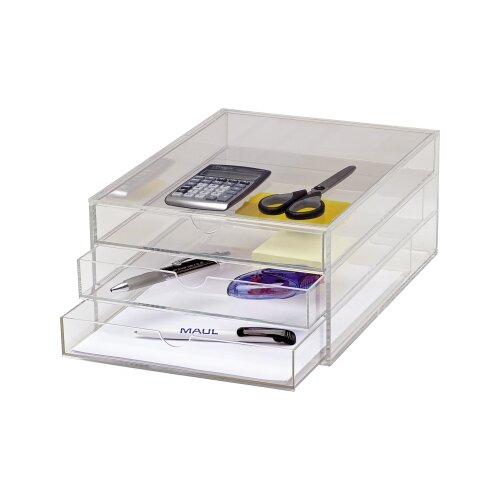 MAUL Schubladenbox Acryl 3 Schubladen