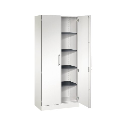 C+P Flügeltürenschrank Asisto 800 x 1.980 x 435 mm (B x H x T) verkehrsweiß