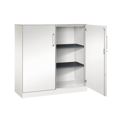 C+P Flügeltürenschrank Asisto 1.200 x 1.310 x 435 mm (B x H x T) verkehrsweiß