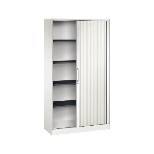 C+P Rollladenschrank Asisto 5 Ordnerhöhen 1.000 x 1.980 x 435 mm (B x H x T) verkehrsweiß
