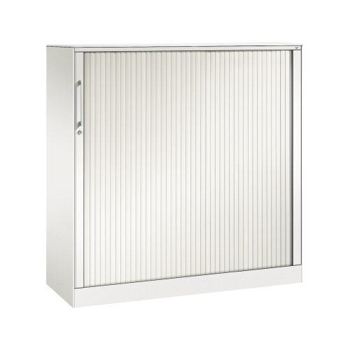 C+P Rollladenschrank Asisto 3 Ordnerhöhen 1.200 x 1.310 x 435 mm (B x H x T) verkehrsweiß