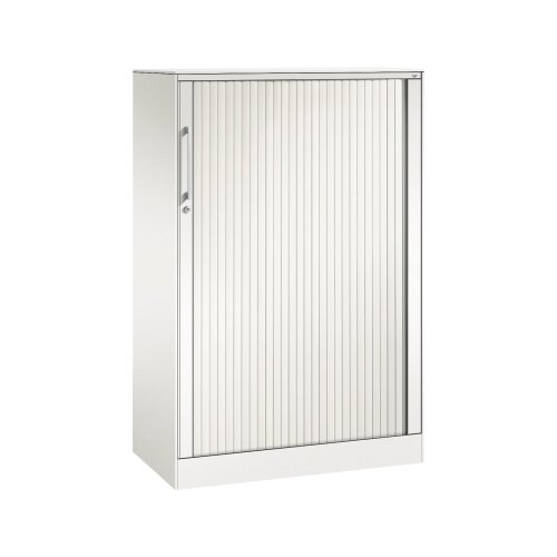 C+P Rollladenschrank Asisto 3 Ordnerhöhen 800 x 1.310 x 435 mm (B x H x T) verkehrsweiß