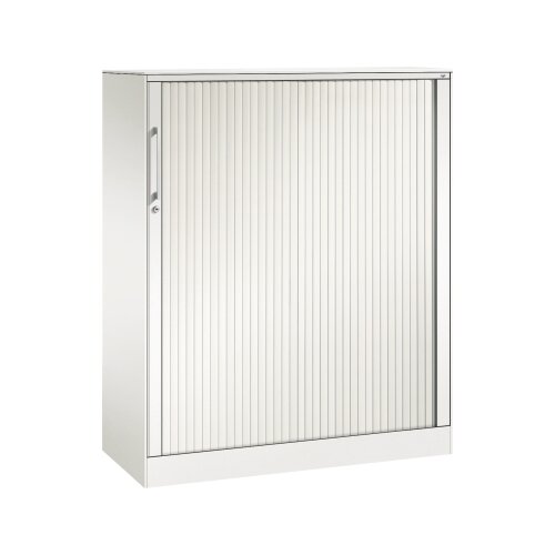 C+P Rollladenschrank Asisto 3 Ordnerhöhen 1.000 x 1.310 x 435 mm (B x H x T) verkehrsweiß