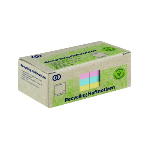 Soennecken Haftnotiz oeco Recycling 75 x 75 mm (B x H) 12 Block/Pack.