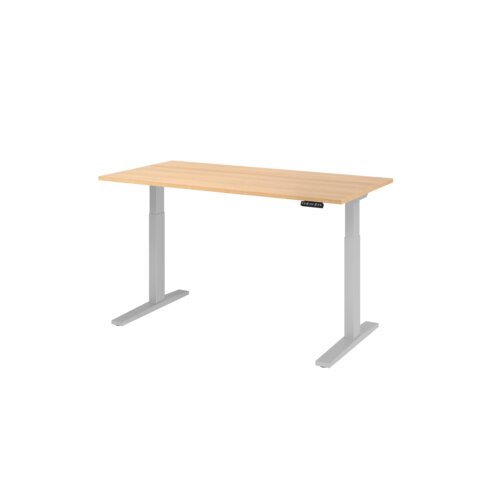 Hammerbacher Schreibtisch 1.600 x 700-1.200 x 800 mm (B x H x T) eiche
