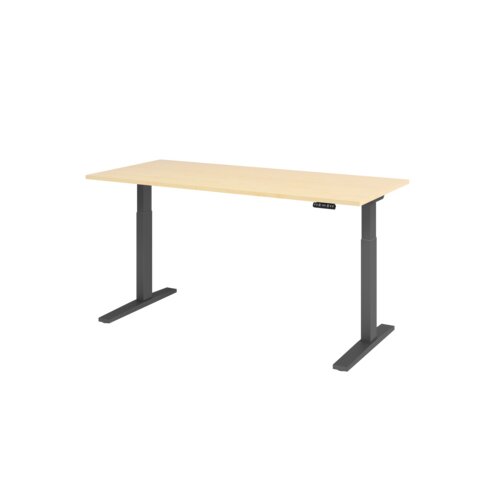 Hammerbacher Schreibtisch 1.800 x 700-1.200 x 800 mm (B x H x T) ahorn