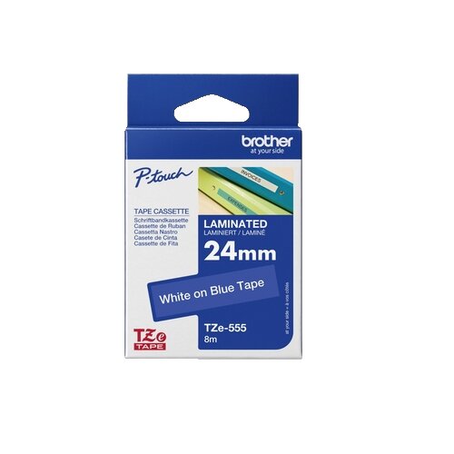Brother Schriftbandkassette P-touch 24 mm x 8 m (B x L) TZe-555
