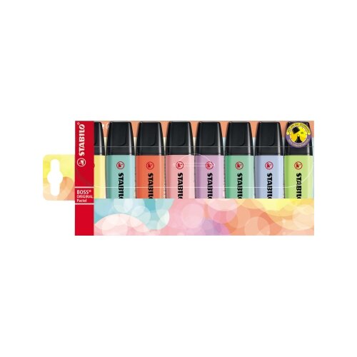 STABILO® Textmarker BOSS® ORIGINAL Pastel 8 St./Pack.