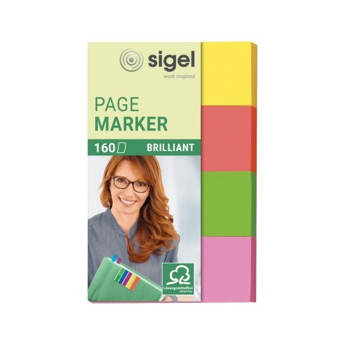 SIGEL Haftmarker Brillant 50 x 20 mm (B x H)