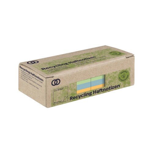 Soennecken Haftnotiz oeco Recycling 50 x 40 mm (B x H) 12 Block/Pack.