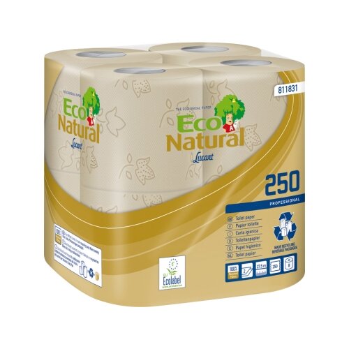 Eco Natural Toilettenpapier 2-lagig 64 Rl./Pack.