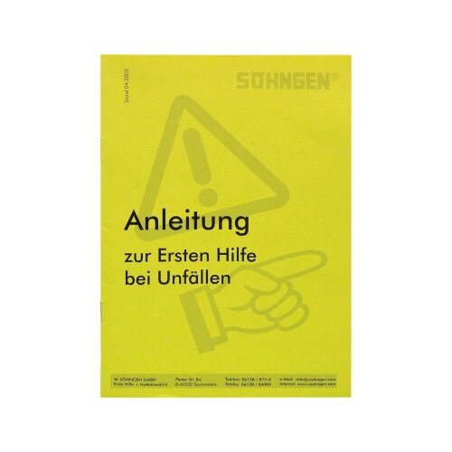 SÖHNGEN® Erste Hilfe Anleitung