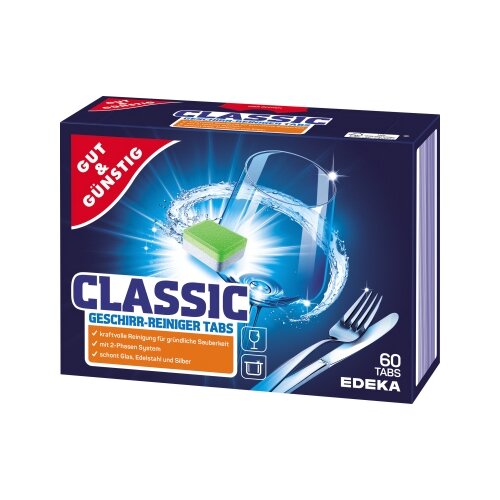 GUT & GÜNSTIG Spülmaschinentabs CLASSIC 60 St./Pack.