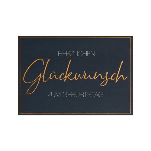 Perleberg Faltkarte Lifestyle Geburtstagskarte Herzlichen Glückwunsch zum Geburtstag