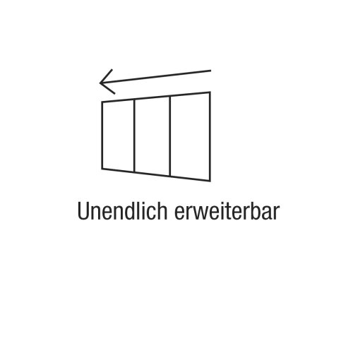 magnetoplan® Whiteboard Infinity Wall X weiß