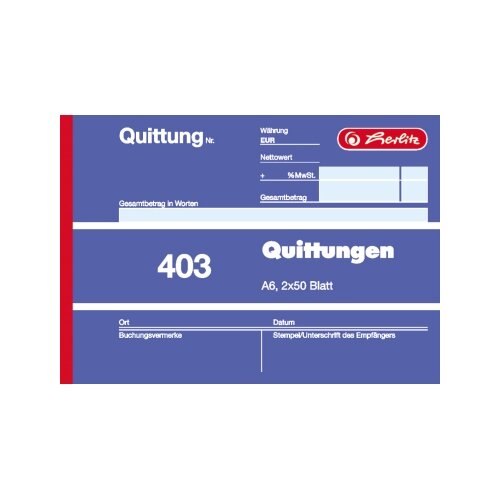 Herlitz Quittungsblock