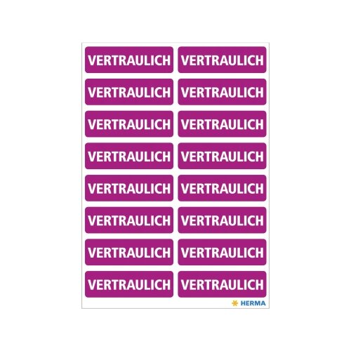 HERMA Hinweisetikett HOME 40 x 12 mm (B x H) VERTRAULICH