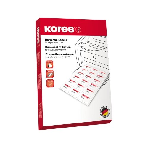 Kores Universaletikett 105 x 37 mm (B x H)