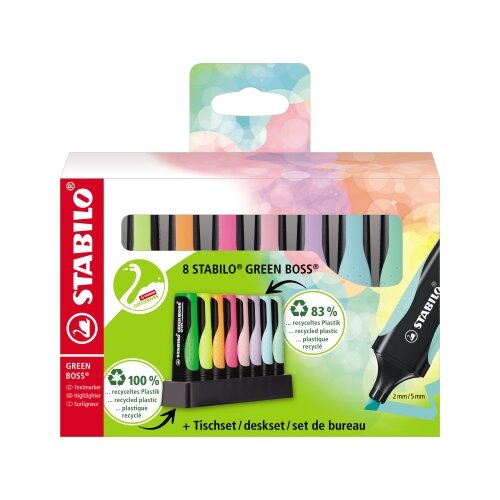 STABILO® Textmarker GREEN BOSS® 8 St./Pack.