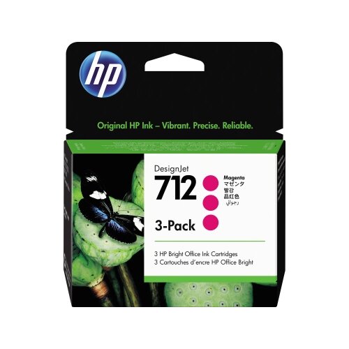 HP Tintenpatrone 712 magenta 3 St./Pack.