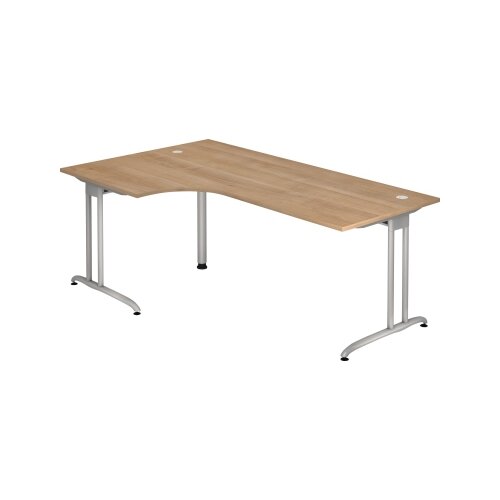 Hammerbacher Schreibtisch Ergonomic 2.000 x 740 x 1.200 mm (B x H x T) nussbaum