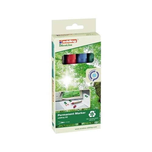 edding Permanentmarker 22 EcoLine 4 St./Pack.