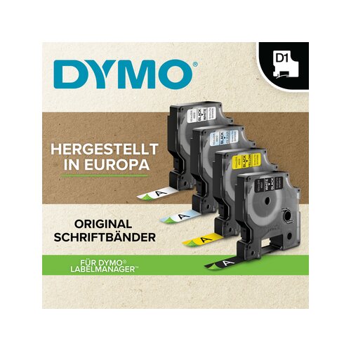 DYMO® Schriftbandkassette D1 12 mm x 5,5 m (B x L)