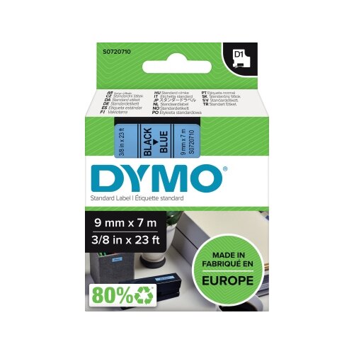 DYMO® Schriftbandkassette D1 9 mm x 7 m (B x L) blau