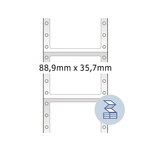HERMA Endlosetikett 88,9 x 35,7 mm (B x H) 2.000 Etik./Pack.