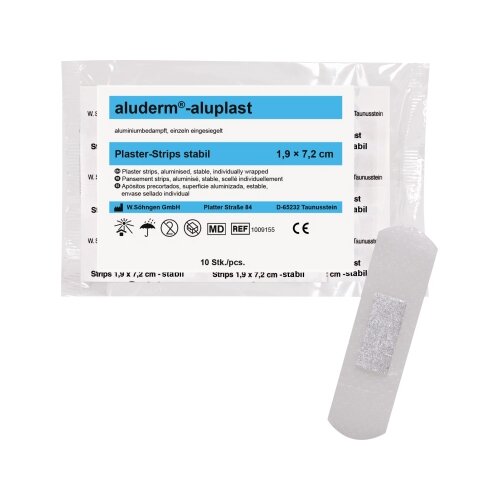 aluderm® Pflaster aluplast 1,9 x 7,2 cm (B x L) nicht elastisch