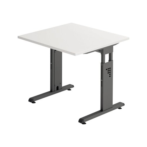 Hammerbacher Schreibtisch O-Serie 800 x 650-850 x 800 mm (B x H x T)